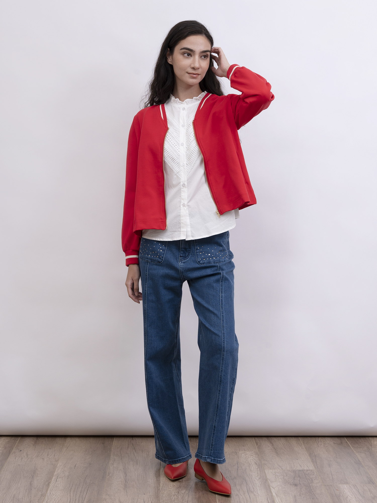 mi-tu 休閒拉鏈外套