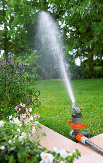 "GARDENA" 德國豪華款插地式/20°-360°脈衝式灑水器(射程:5-12m,75-450㎡)(5個/盒)-[8144]