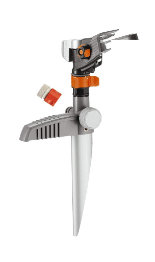 "GARDENA" 德國合金款插地式/25°-360°脈衝式灑水器(可調節噴灑範)(射程:5-12.5m,75-490㎡)(5個/盒)-[8136]