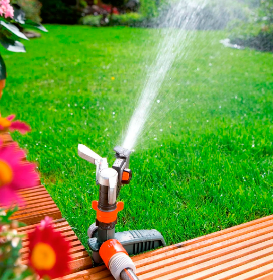 "GARDENA" 德國合金款插地式/25°-360°脈衝式灑水器(可調節噴灑範)(射程:5-12.5m,75-490㎡)(5個/盒)-[8136]