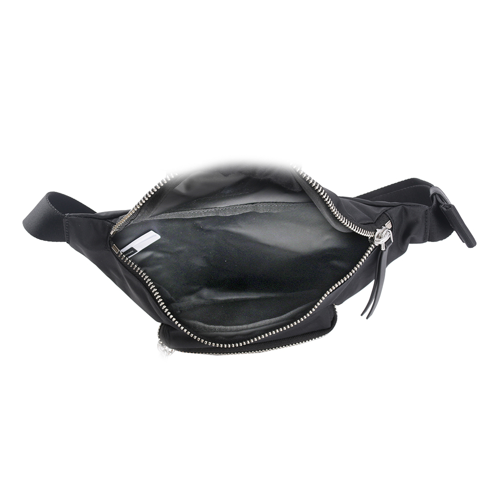【MARC JACOBS】The Biker 雙拉鍊尼龍腰包(黑色) 2F3HBB030H02 001