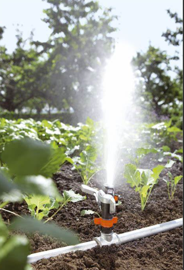 "GARDENA" 德國合金款25°-360°脈衝式灑水器(可調節噴灑範)(射程:5-12.5m,75-490㎡)(6個/盒)-[8137]