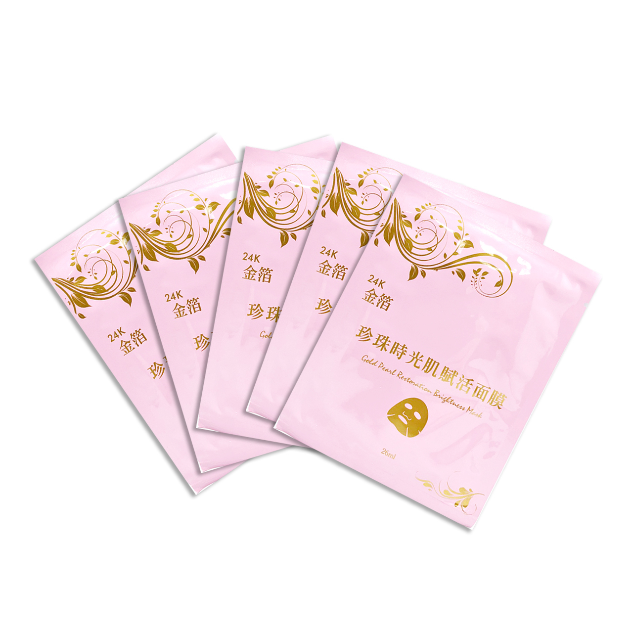 安欣二姑生技 - 珍珠時光肌賦活面膜26ml-5入