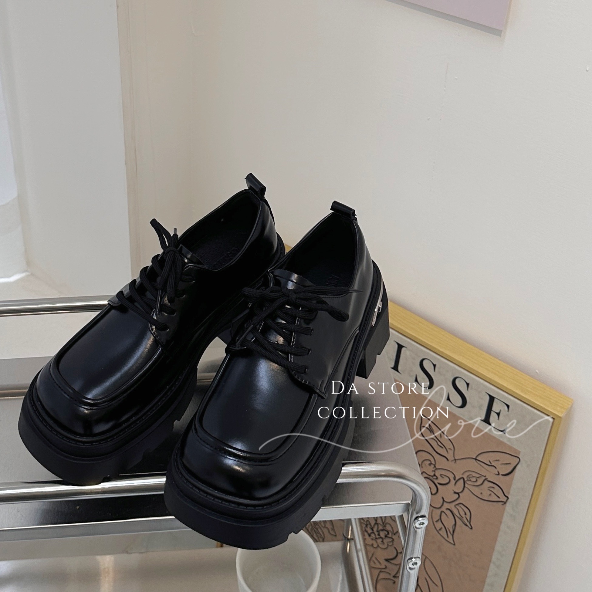 厚底英倫風小皮鞋/單一色