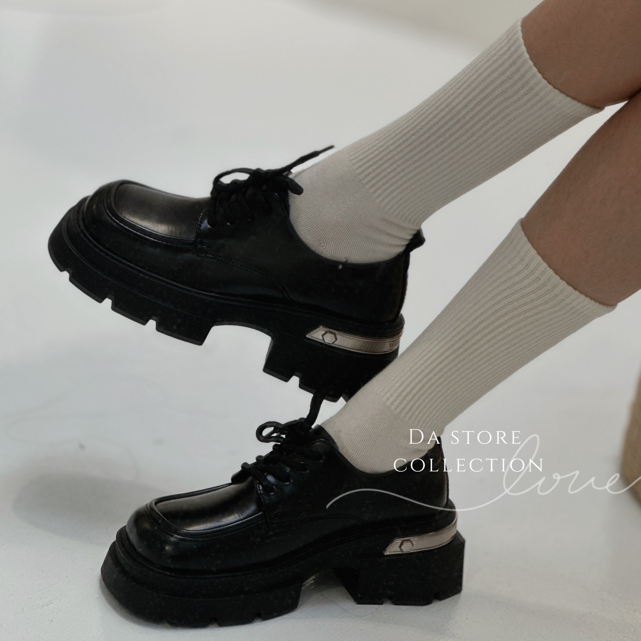 厚底英倫風小皮鞋/單一色