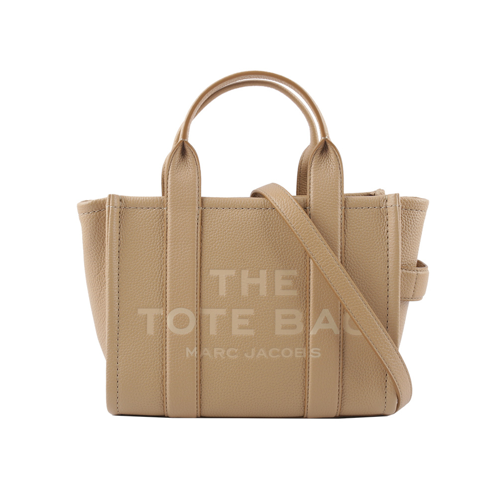 【MARC JACOBS】THE LEATHER TOTE 粒面皮革小款托特包(駝色) H009L01SP21 230