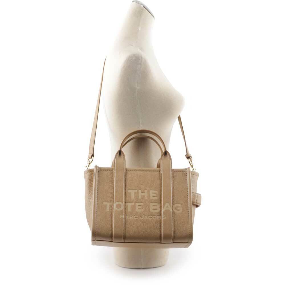 【MARC JACOBS】THE LEATHER TOTE 粒面皮革小款托特包(駝色) H009L01SP21 230
