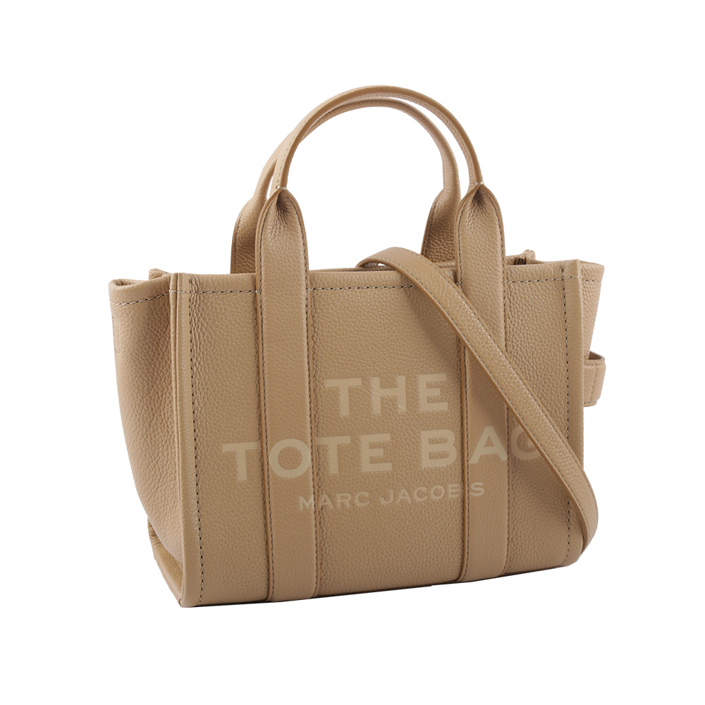 【MARC JACOBS】THE LEATHER TOTE 粒面皮革小款托特包(駝色) H009L01SP21 230
