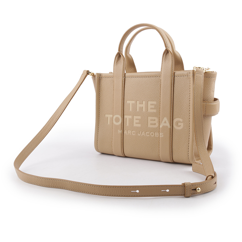 【MARC JACOBS】THE LEATHER TOTE 粒面皮革小款托特包(駝色) H009L01SP21 230