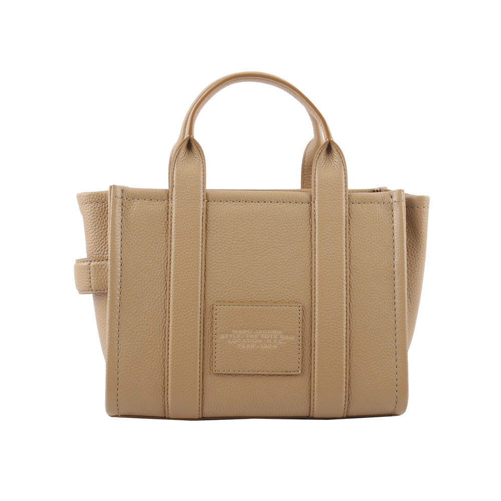 【MARC JACOBS】THE LEATHER TOTE 粒面皮革小款托特包(駝色) H009L01SP21 230