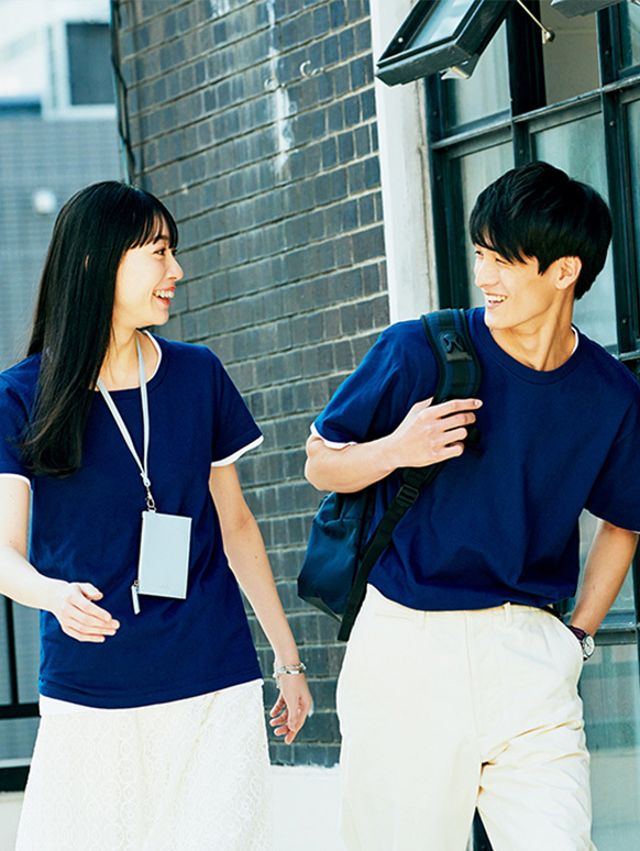 日本 Printstar 5.6oz 085天竺棉 全棉圓領 短素T 【兒童-女款】