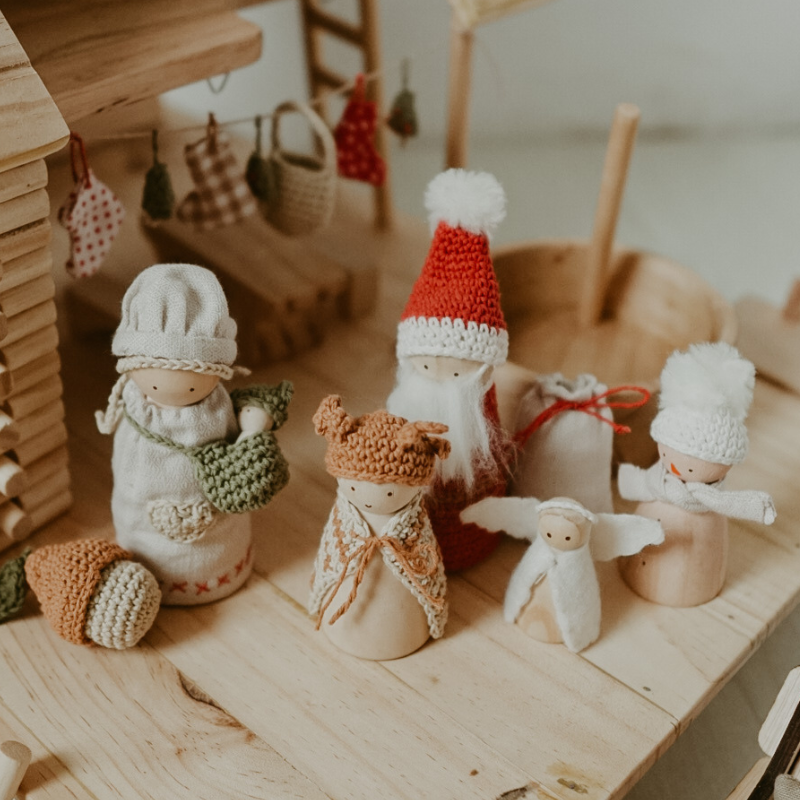 耶誕家族 | 回收木玩