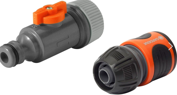 "GARDENA" 德國滲水式軟喉配件(帶開關)(6套/盒)-[1989]