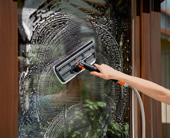 "GARDENA" 德國2合1玻璃水刮清潔刷(360°旋轉)(挂裝)(2個/盒)-[5564]