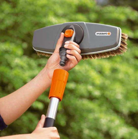 "GARDENA" 德國清潔刷(360°旋轉)(挂裝/精製開絨毛)(2個/盒)-[5570]