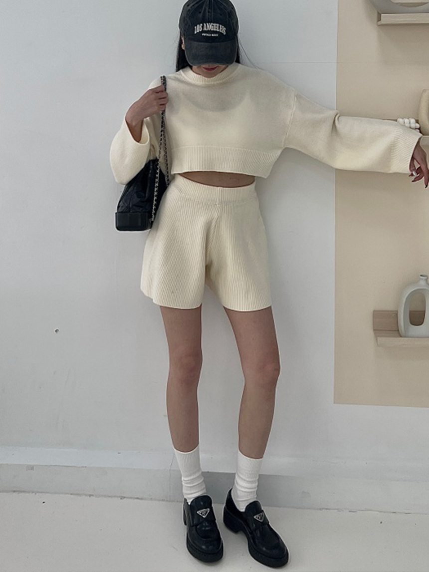 秋冬針織短褲*3色