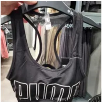 [S] PUMA 4KEEPS GRAPHIC BRA PM,PUMA BLACK/PUMA NOIR, 52441801-PUMA BLACK/PUMA NOIR [FINAL SALE] (SPM43)