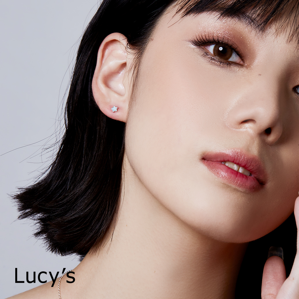 *925純銀〔輕銀系列〕幻彩星星 耳環 (四色) (106642/106643/106644/106645)