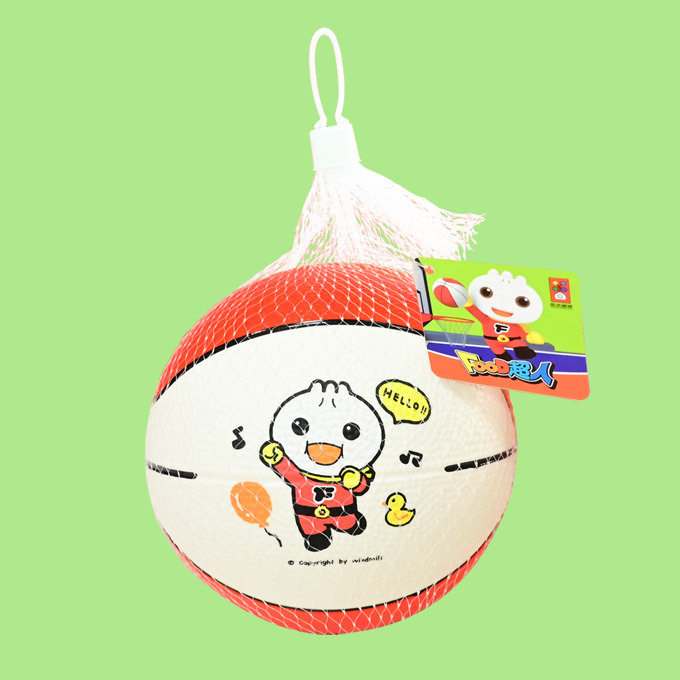 《 風車出版 》 FOOD超人兒童運動籃球-紅白