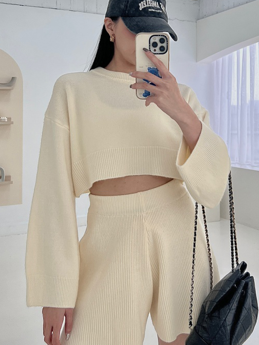 大短版經典表面毛衣*5色