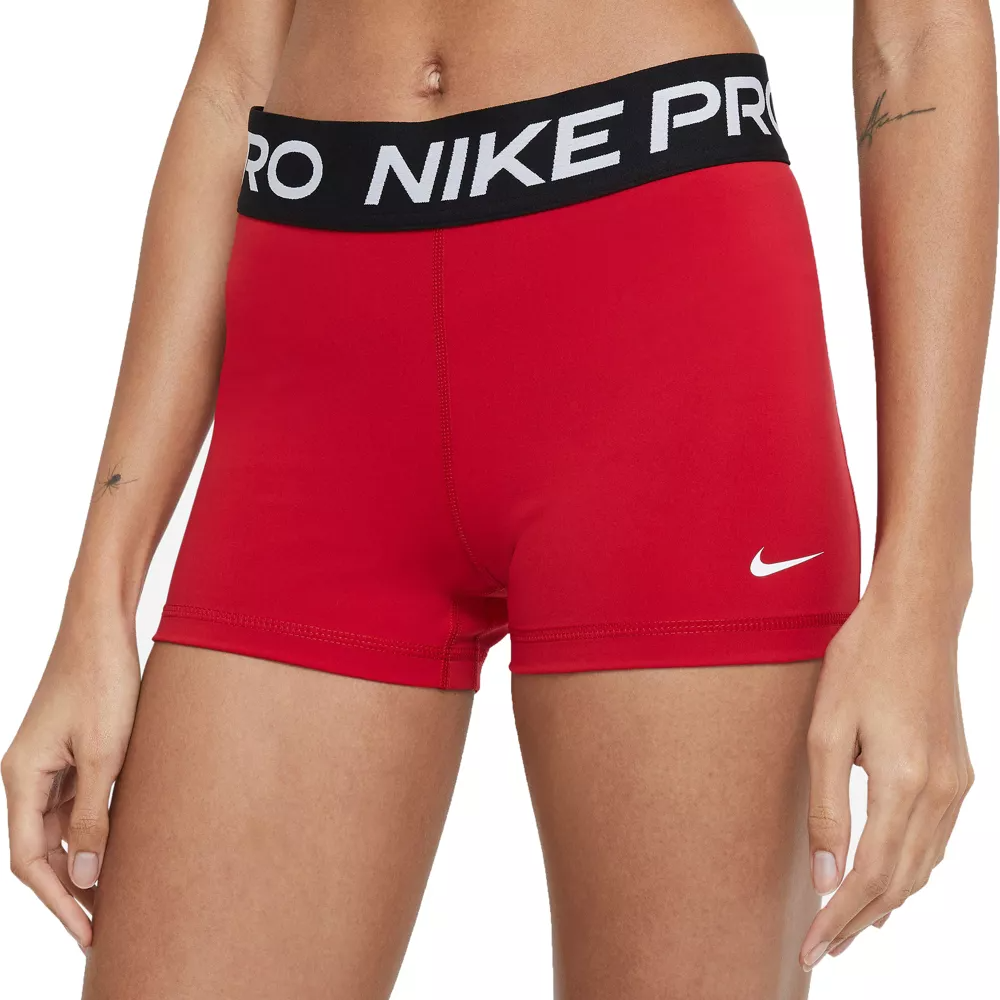 Nike Pro 3inch Shorts Women Gym Red