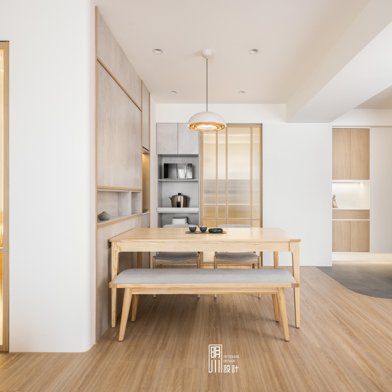 沐月-全實木梣木可延伸餐桌-台灣製