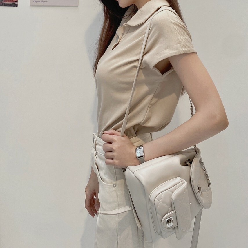 純色翻領棉質上衣/三色