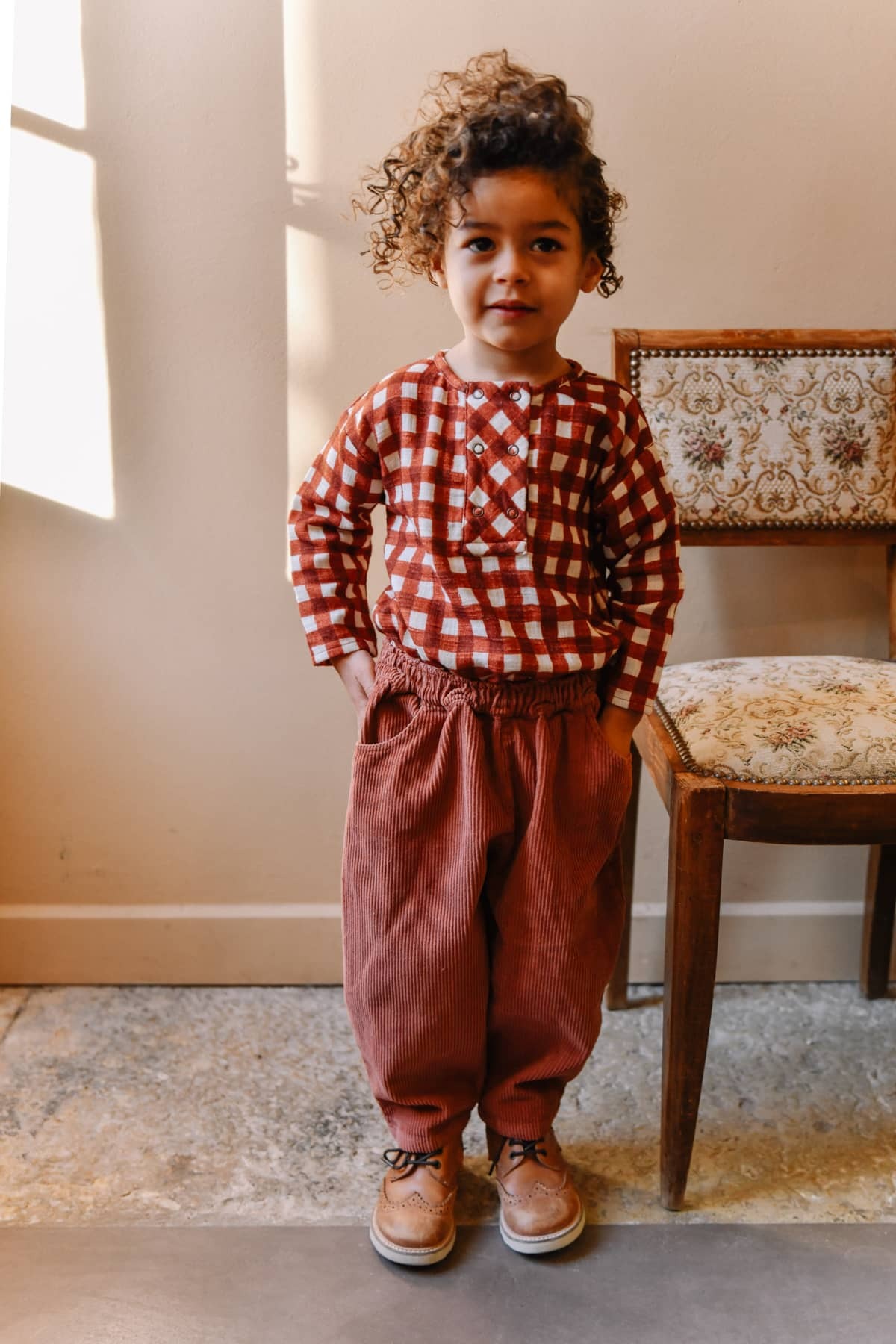 Studio Bohème - ROMÉO KURTA - Rust Gingham