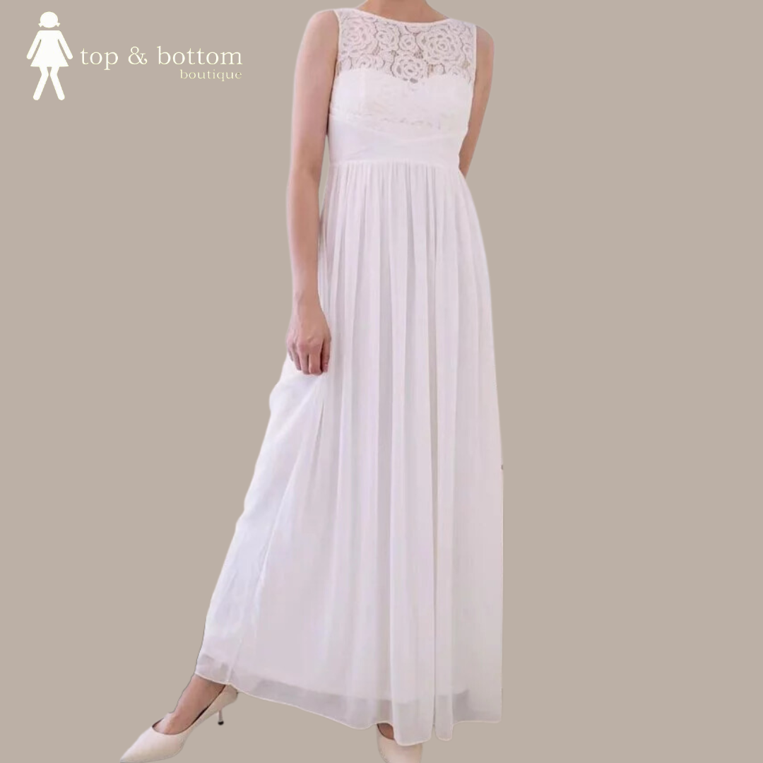 LACE CHIFFON MAXI