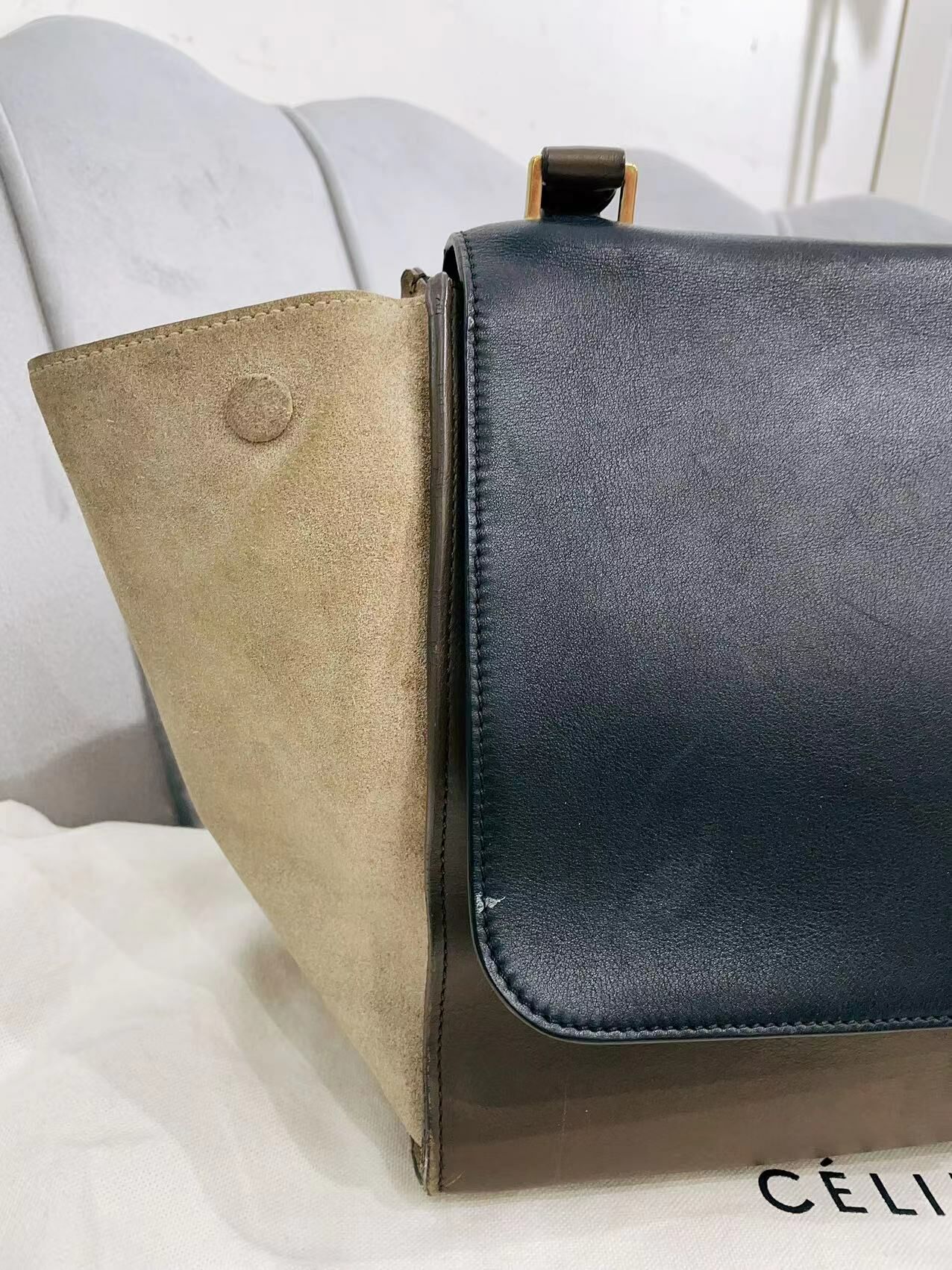 CELINE 拼色手提包 -M