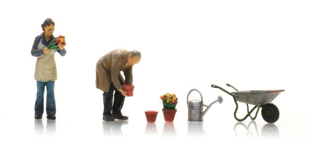 Artitec 5870015 HO規 Florist with customer 園藝師與顧客