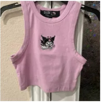 [S] FOREVER 21 WGA APPAREL LOGO/TANK/SLVLS,PURPLE/MULTI, 4920600102 [FINAL SALE] (SZZ263)