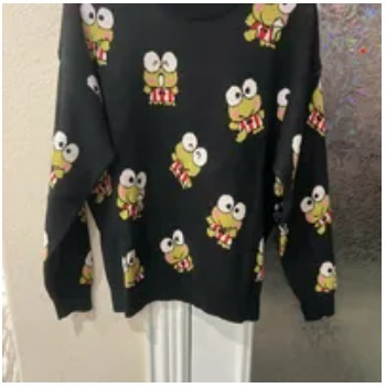 [S] FOREVER 21 WGA APPAREL SWEATER/PULLOVER,BLACK/MULTI, 4673380402 (SZZ266)