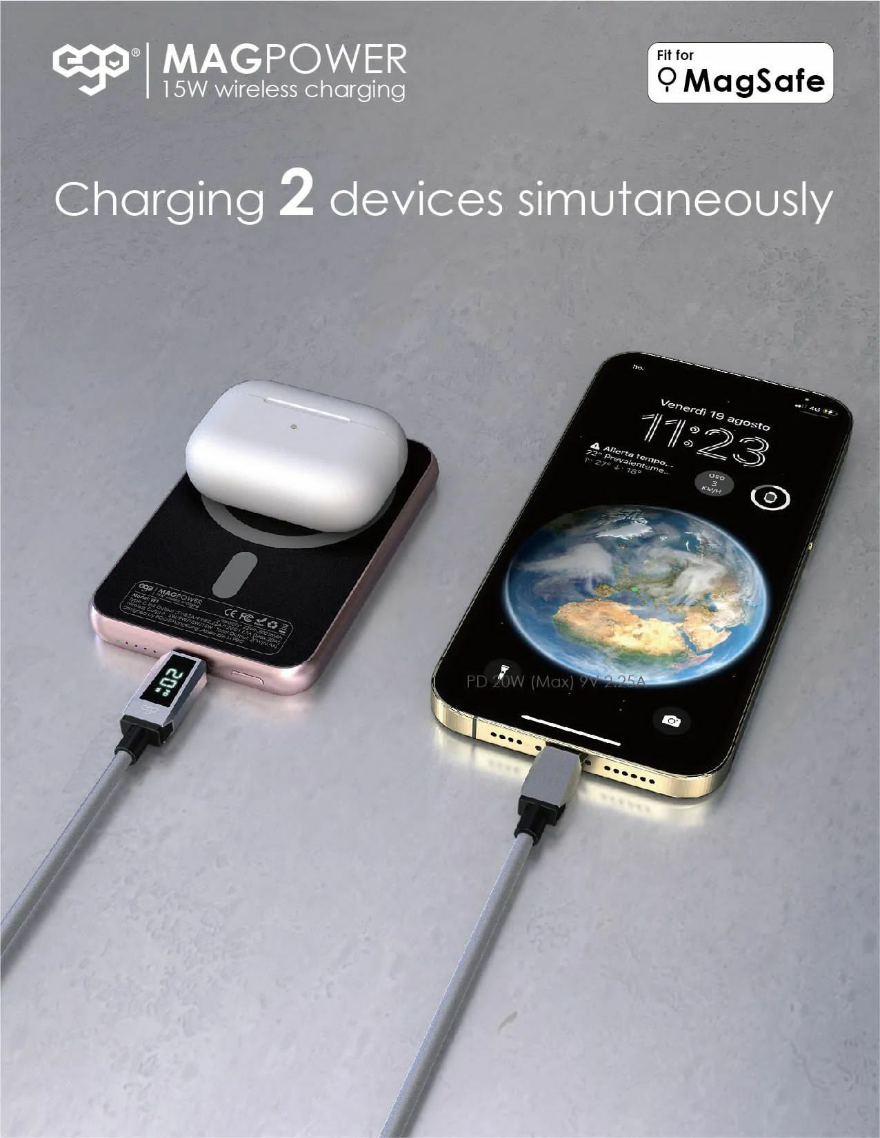 EGO MAGPOWER Gen.3 6000mAh magsafe移動電源