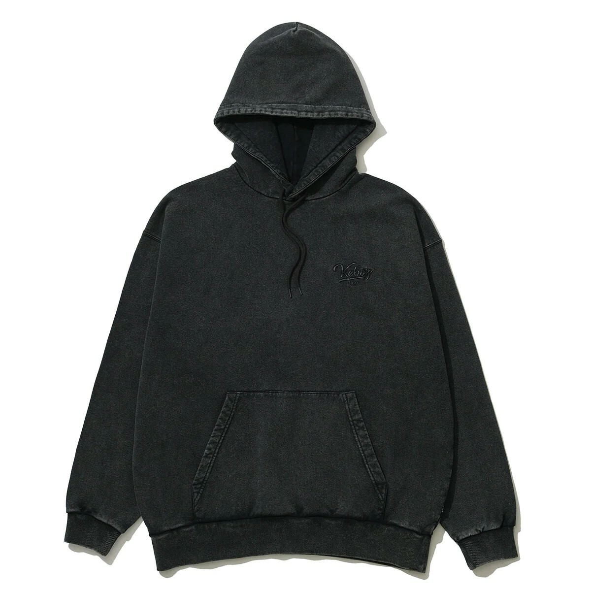 KEBOZ - ICON GARMENT DYE SWEAT HOODIE / 2COLORS