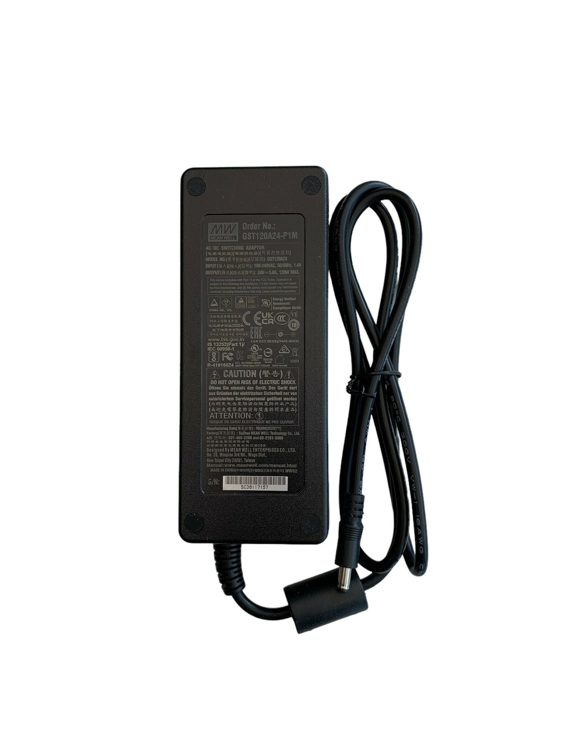 明緯 GST120A24-P1M 交流/直流開關轉接器