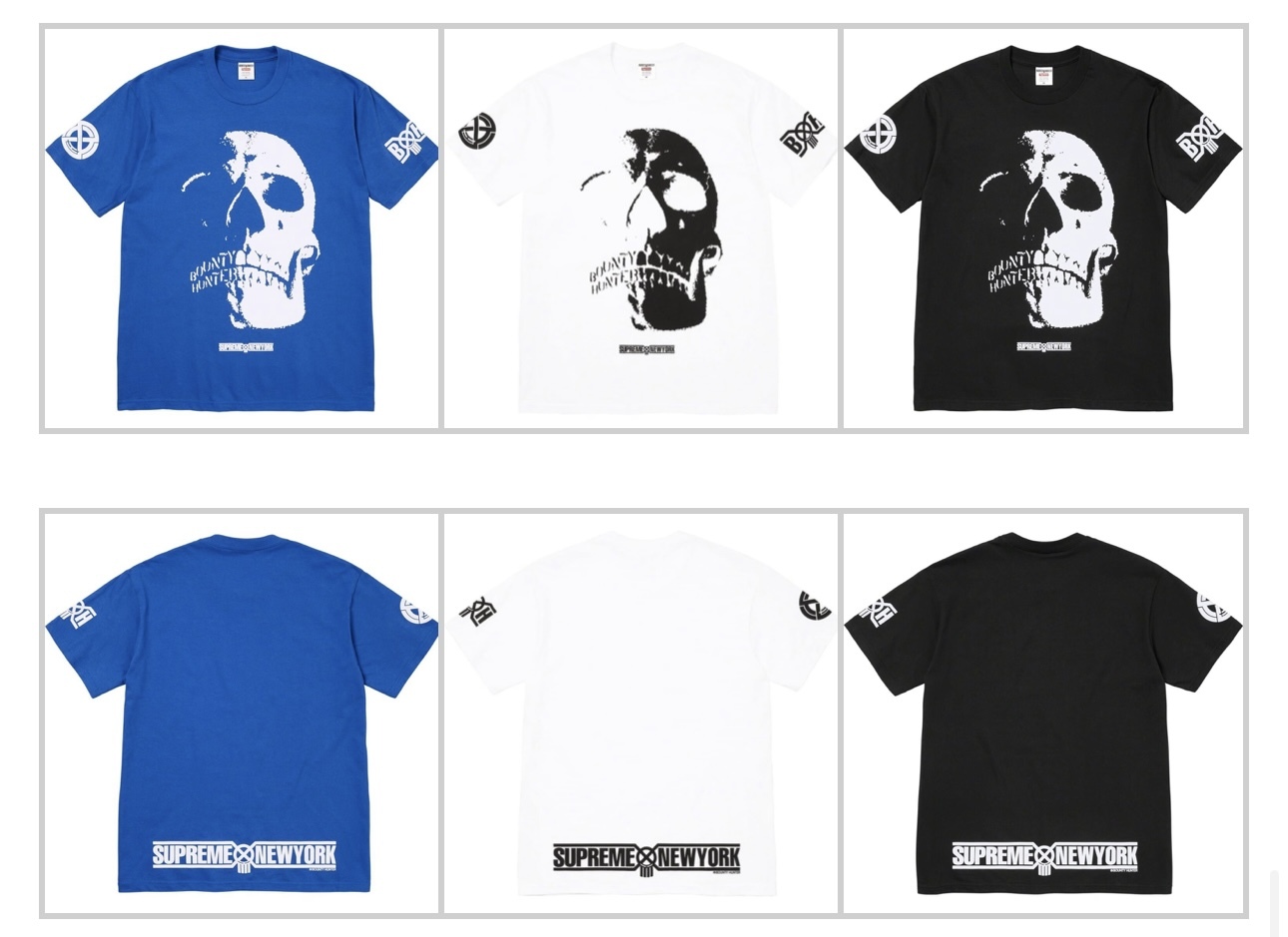 Supreme Bounty Hunter Skulls Tee FW23 男女款街頭聯名week6