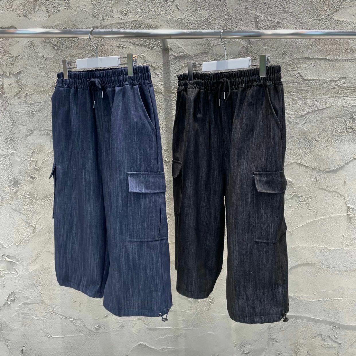 工裝可束腳牛仔短褲 WEEKEND-008P