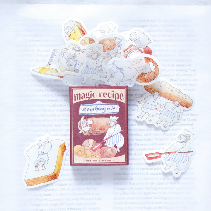 麵包工房 36枚 火柴盒貼紙組｜dodolulu