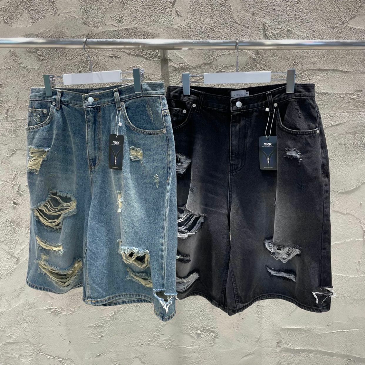 破洞牛仔短褲 WEEKEND-007P