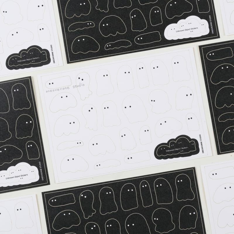 不明物體貼紙 A6 ｜1/1工作室