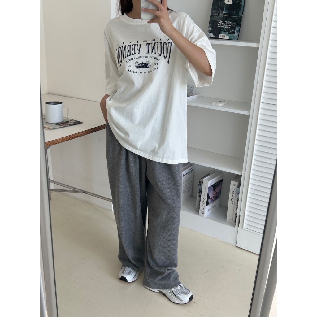 【imfine】維吉尼亞英文字寬版T #1957