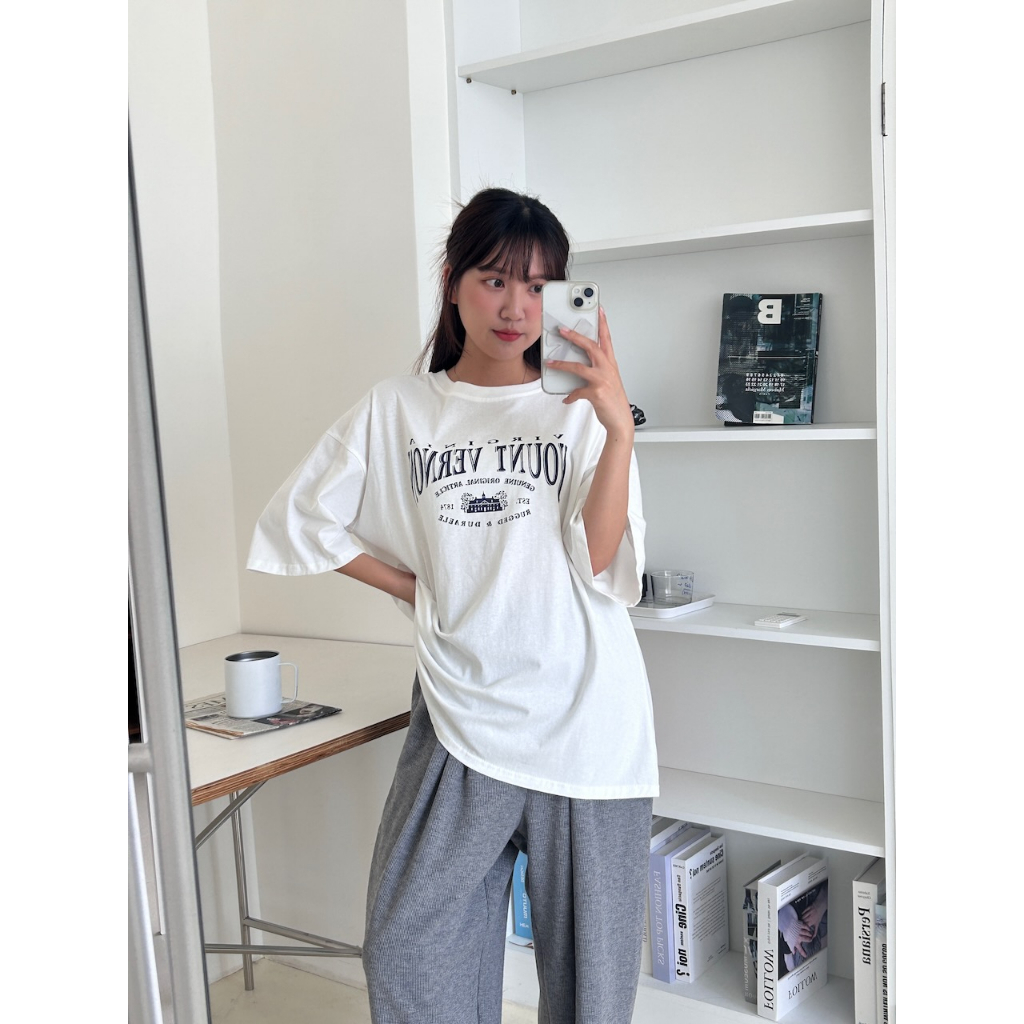 【imfine】維吉尼亞英文字寬版T #1957