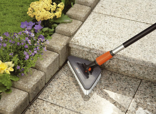 "GARDENA" 德國三角清潔刷(360°旋轉)(挂裝/PVC硬毛)(2個/盒)-[5562]