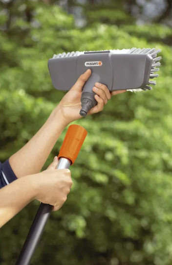 "GARDENA" 德國戶外清潔刷(挂裝/PVC硬毛)(2個/盒)-[5568]