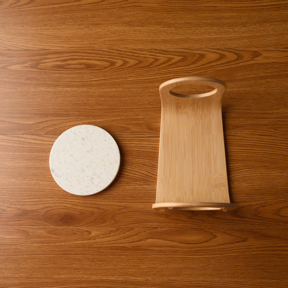 底部水磨石隔熱墊可分離,清潔更便利