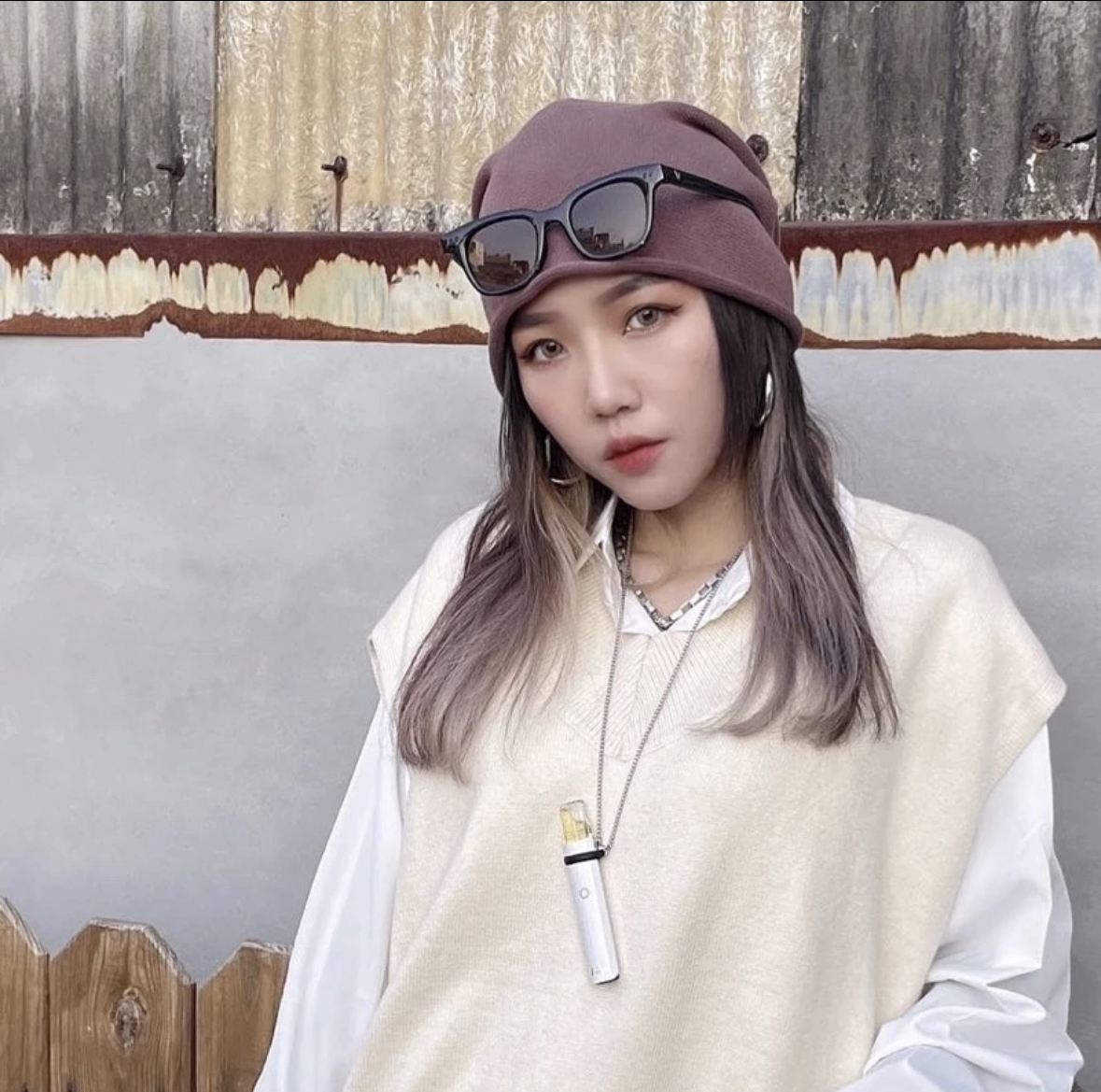 素面針織堆堆帽(H00027)