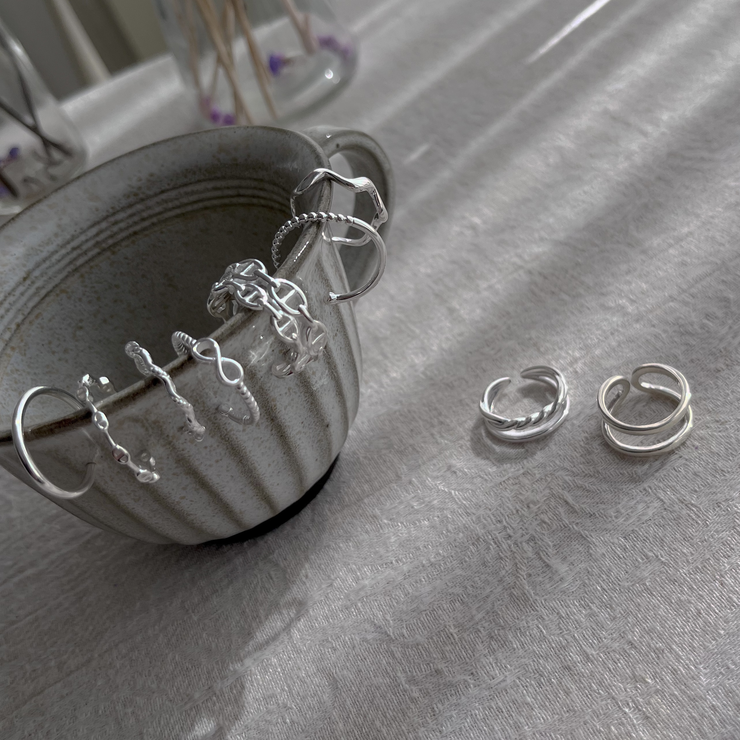 |現貨|可調戒圍 -925純銀戒指 (9款可選)  153life