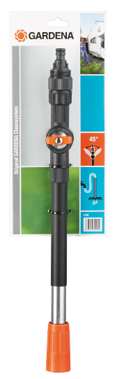 "GARDENA" 德國53cm通水曲頭延長柄(左右可最大旋轉至45°)(挂裝)(2支/盒)-[5556]
