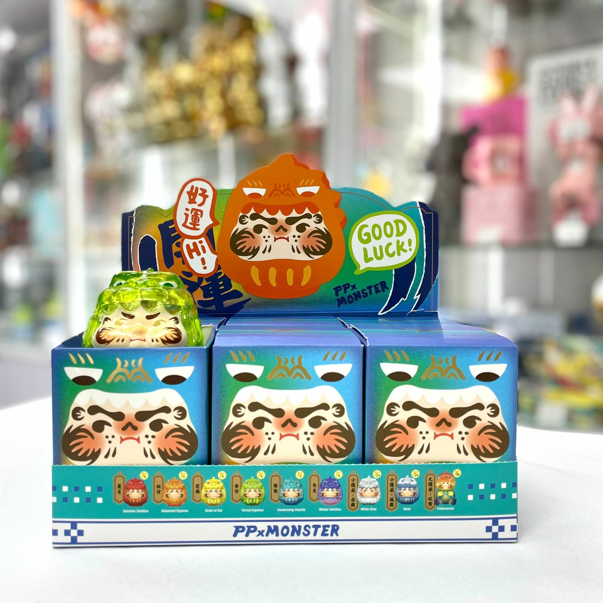 PP X MONSTER Rainbow Daruma Blind Box (6 Blind Boxes in 1 Box)  ( TOY ZORE PLUS )